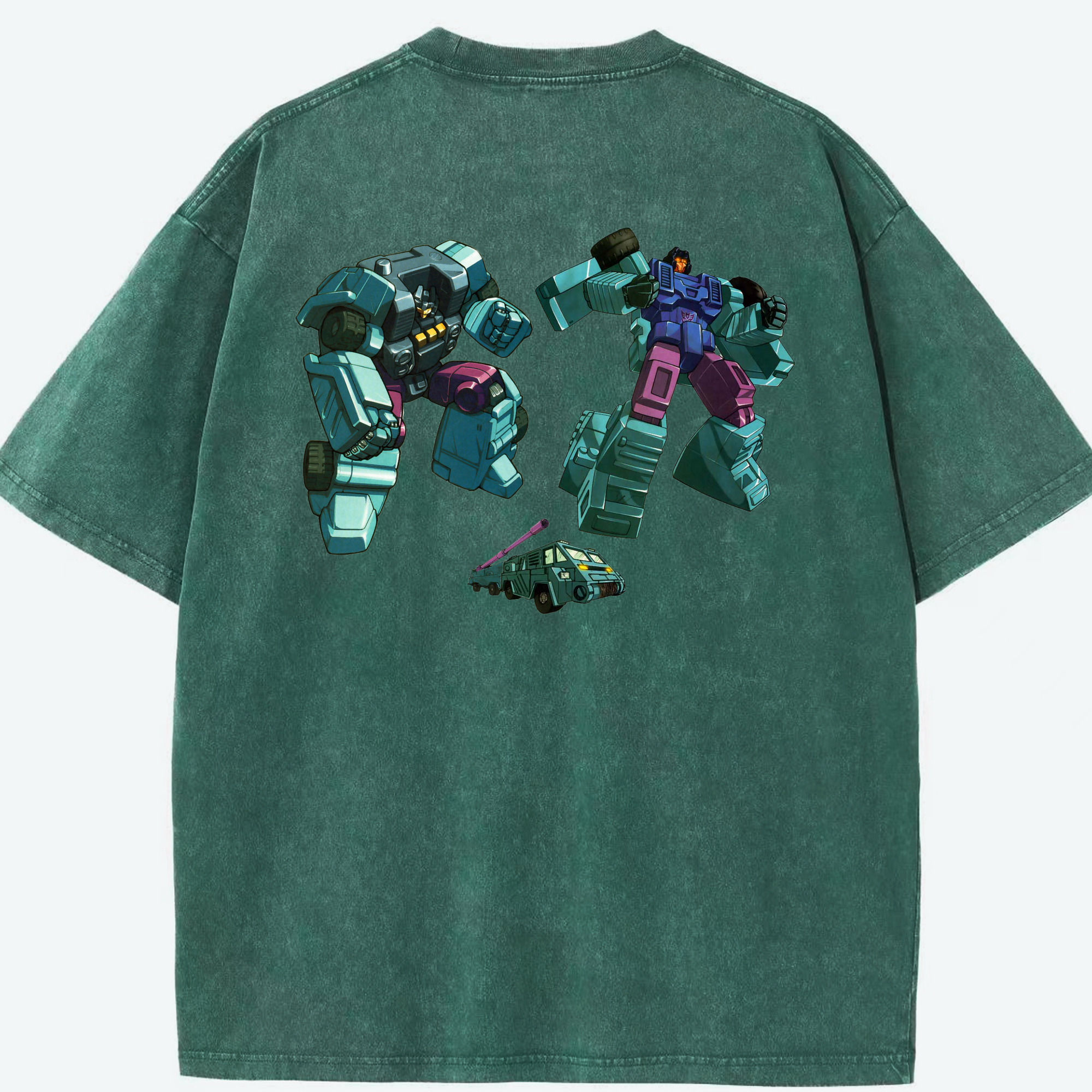 （画像用）  綿100% ヴィンテージ風 半袖Tシャツ（背面プリント）